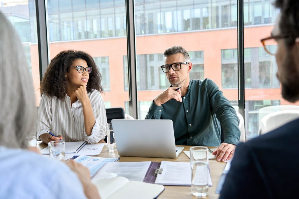 People in meeting