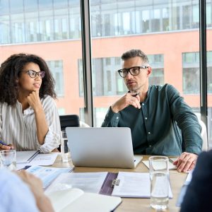 People in meeting