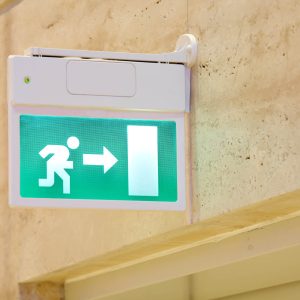 Emergency exit sign