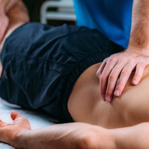 Person having sports massage