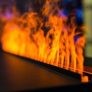 Close up of gas flames