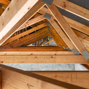 Wooden roof trusses