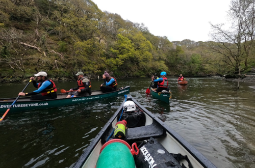 Adventure Beyonds Kickstart team on Paddle Sports Instructor training