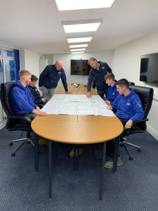 Apprentices working at WB Griffiths