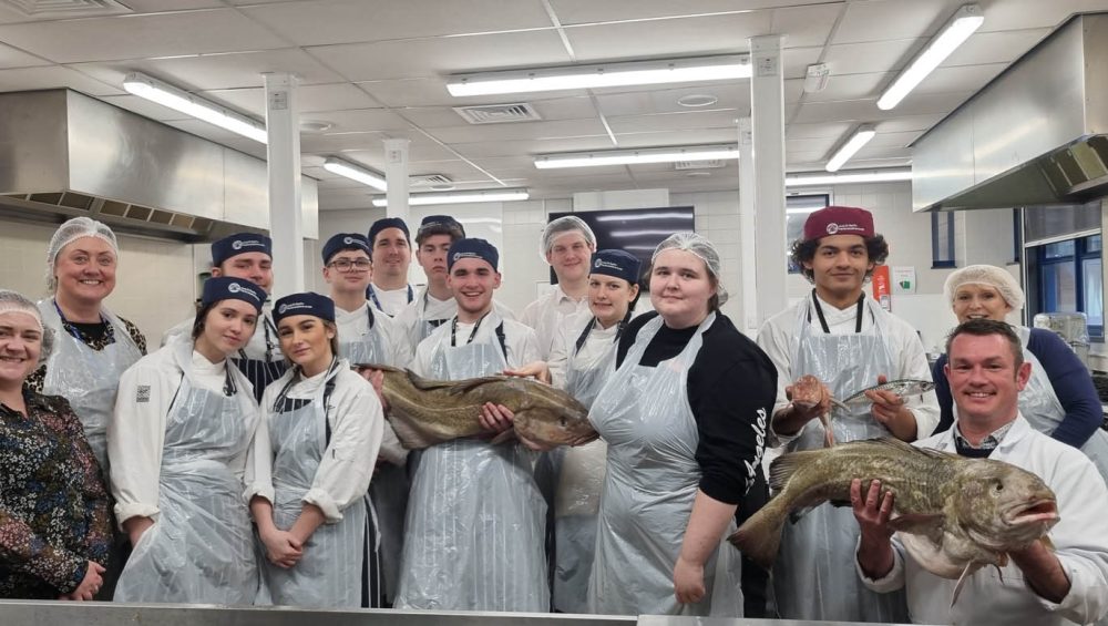 Hospitality Learners alongside Welsh Seafood Cluster and Menter a Busnes