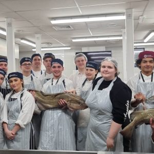 Hospitality Learners alongside Welsh Seafood Cluster and Menter a Busnes