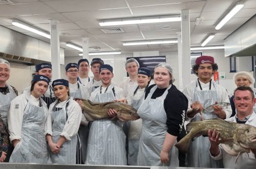 Hospitality Learners alongside Welsh Seafood Cluster and Menter a Busnes