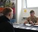 Learner discussing Army Careers with Military Officer