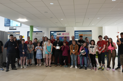 Life Skills Academy learners with David Jones