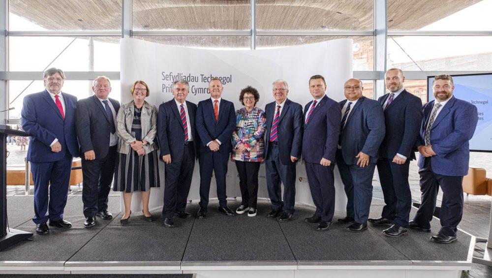 Group photo in Senedd.