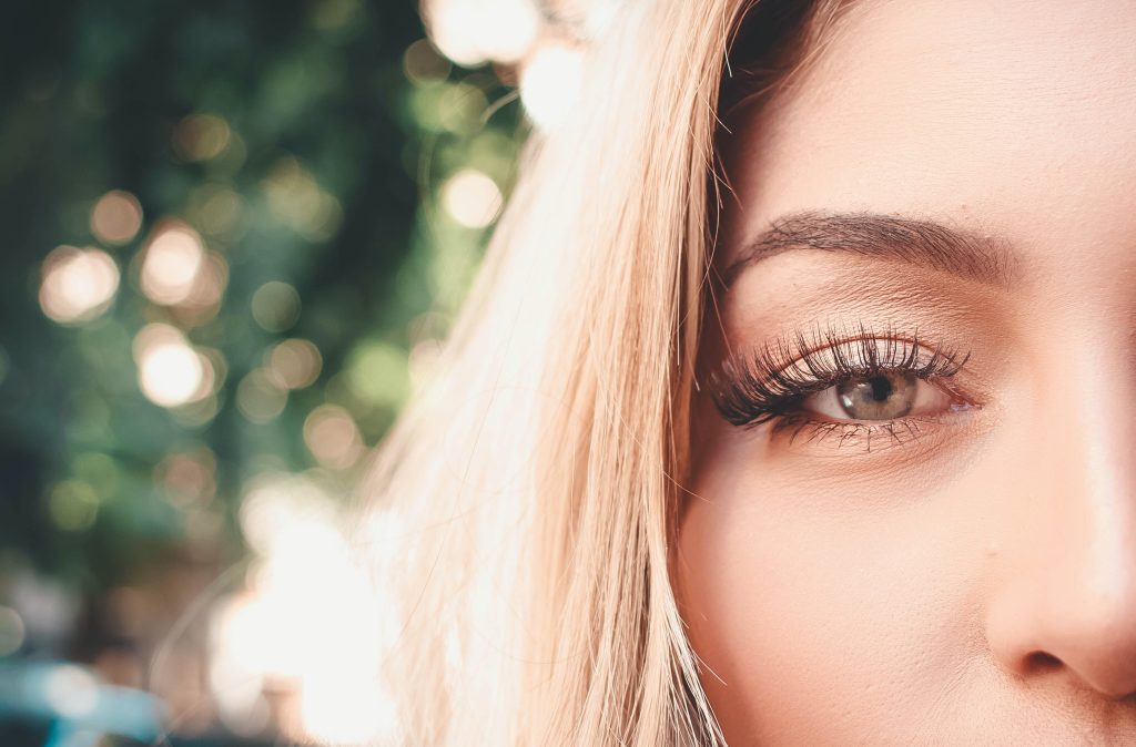 Woman - half face in frame