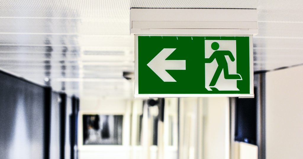 emergancy exit sign
