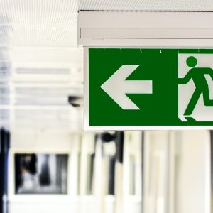 emergancy exit sign