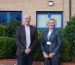 Architect Michael Pawlyn and Head of Built Environment Wendy Weber stood smiling
