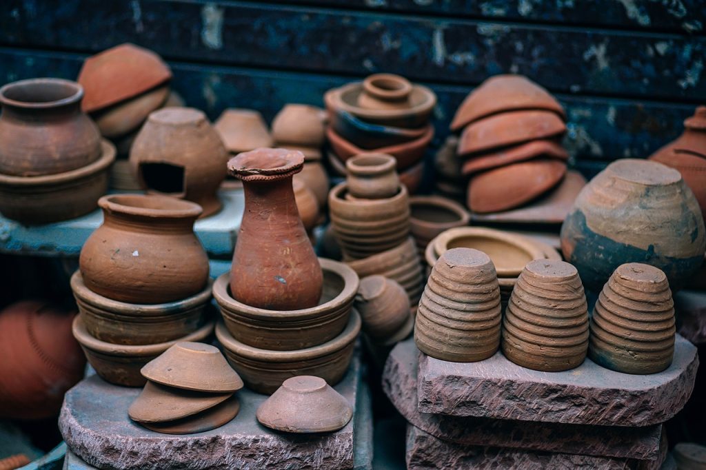 Clay pots