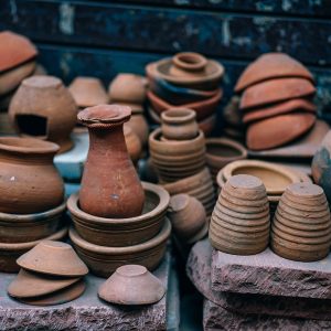 Clay pots
