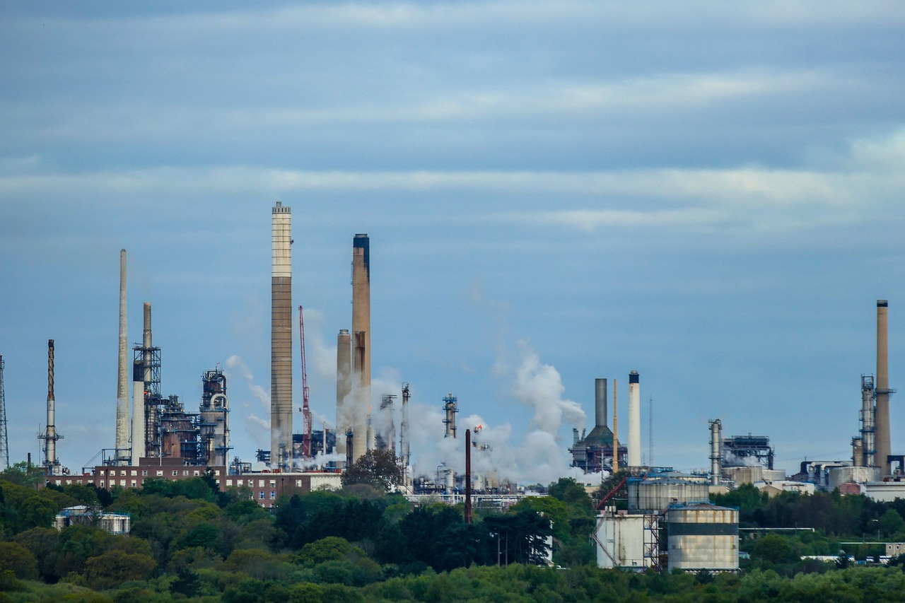 steel works in skyline