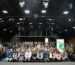SPARC Alliance including young females and teachers sat in the Merlin Theatre facing the stage