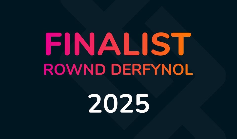 Wales Stem Awards logo with text: Finalist 2025
