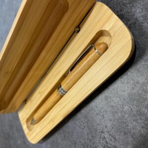 Bamboo pen in case
