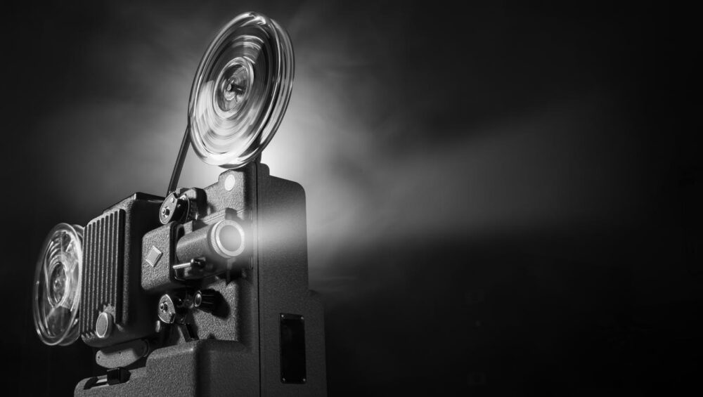 Vintage film projector