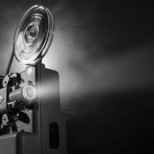 Vintage film projector