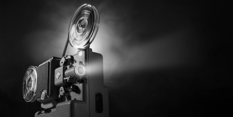 Vintage film projector