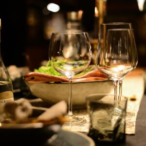 table laid for dinner